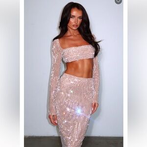 Good Vibes Only Embellished Long Sleeve Top